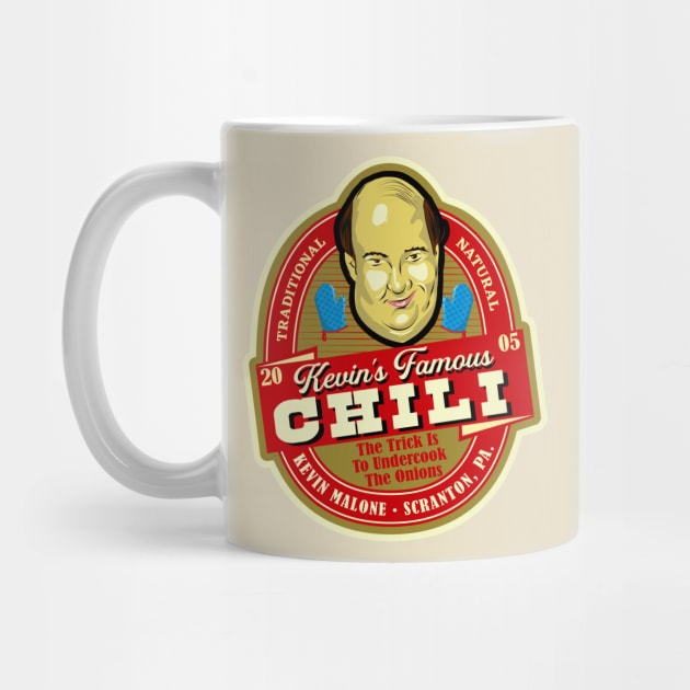 Kevin Malone Chili Label Office by Alema Art